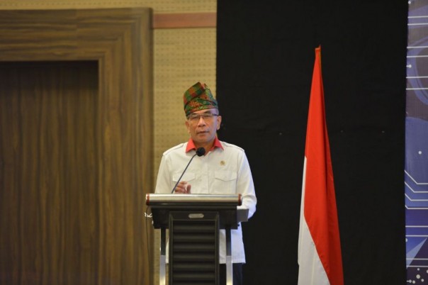 Kepala BSSN, Letnan Jenderal TNI (purn) Hinsa Siburian dalam arahannya