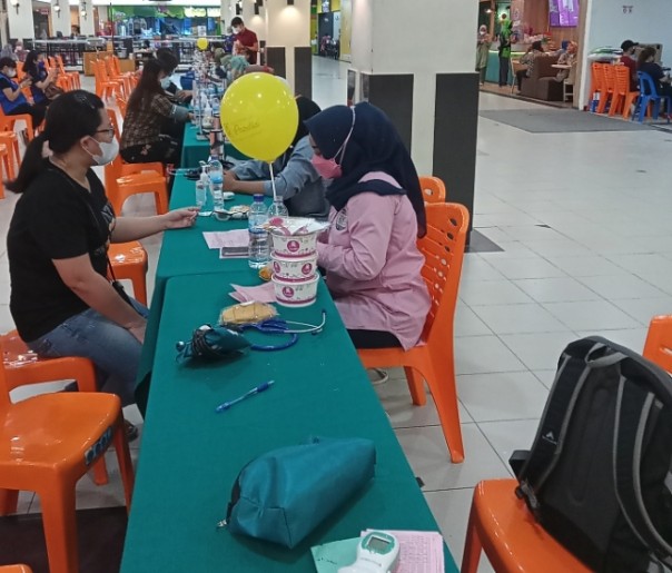 Masyarakat antusias ikut donor darah MP dan PSMTI Riau