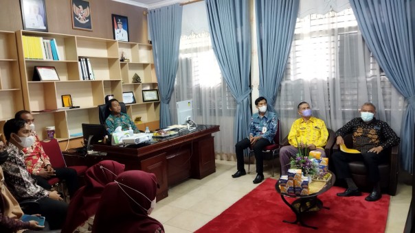 Wabup Sulaiman tutup Latsar secara virtual (Foto: Rohilkab.go.id)