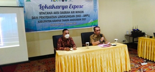 Saat Workshop Ekspose Dokumen RAD-AMPL Pemkab Kampar (Foto:Kampar.go.id) 