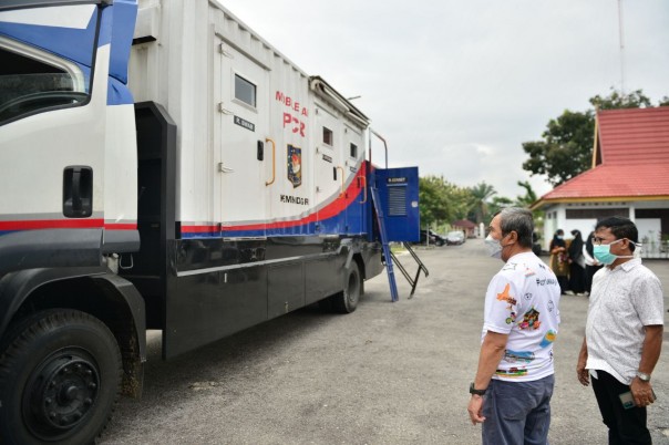 Mobil PCR bantuan Kemendagri