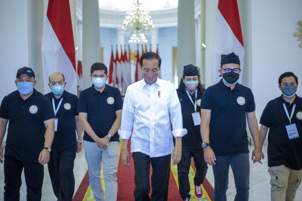 Saat pertemuan dengan Presiden Jokowi