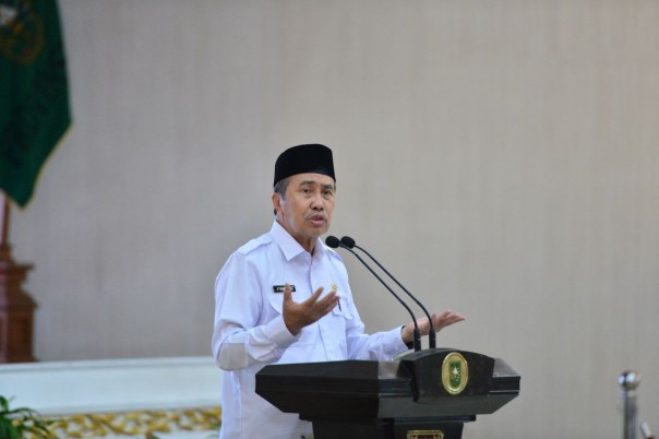 Gubernur Riau, Syamsuar dalam arahannya 