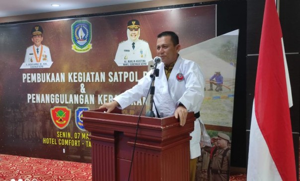 Gubernur Kepri, Ansar Ahmad dalam arahannya