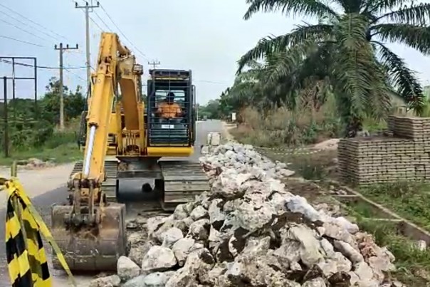 Perbaikan jalan yang dilakukan 