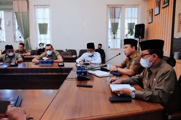 Saat rapat persiapan sambut Idul Fitri di Siak