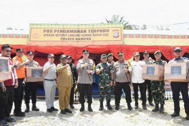 Posko Mudik di Kampar