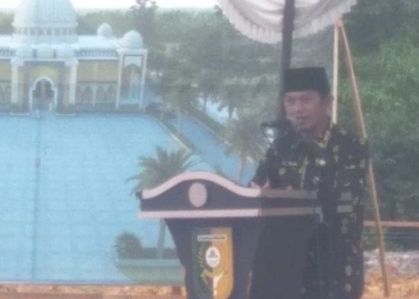 Acara peletakkan batu pertama pembangunan masjid