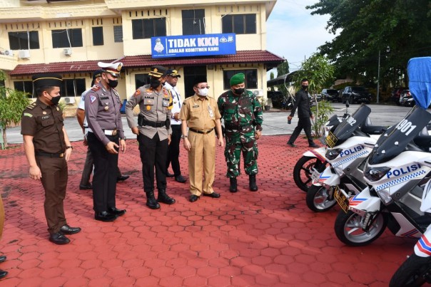 Usai apel dibukanya operasi Patuh Lancang Kuning di Bengkalis