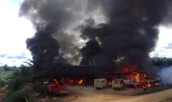 Demo Ricuh, Warga Lima Desa Bakar PT SRK. Karena Janji Tak Terealisasi