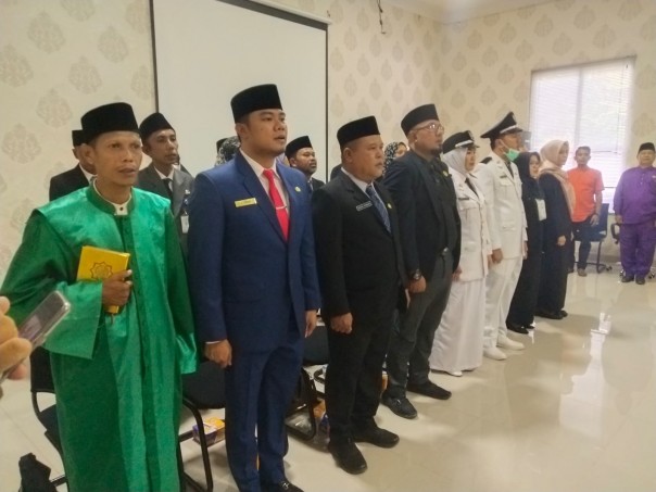 Saat pengambilan sumpah jabatan