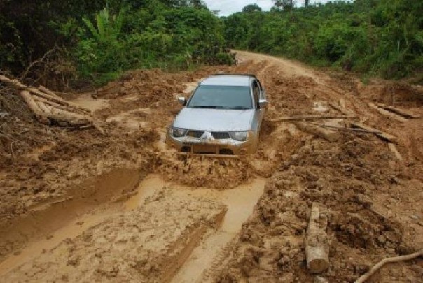 Akses jalan di Riau/Net