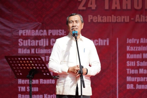 Gubri Syamsuar di acara FKPMR