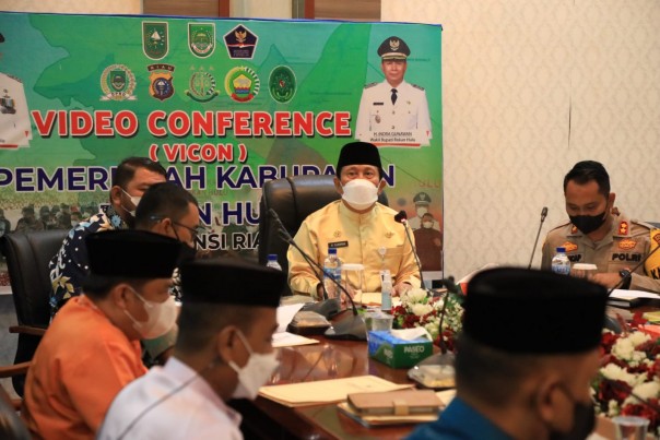 Rapat persiapan Pilkades serentak di Rohul