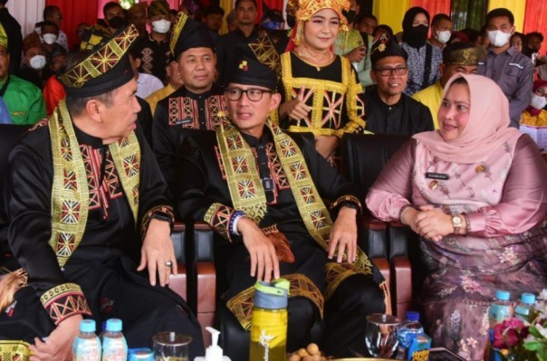 Bupati Kasmarni bersama Menteri Sandi dan Gubri Syamsuar 