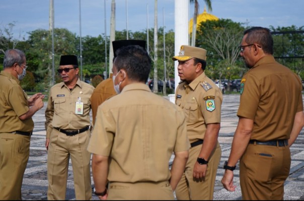 Wabup Siak, Husni Merza usai apel 