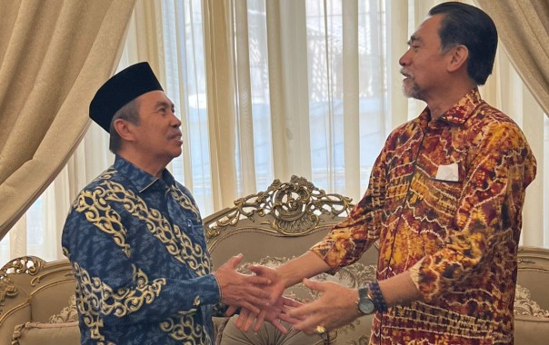 Gubernur Riau, Syamsuar bersama Dubes RI untuk Mesir