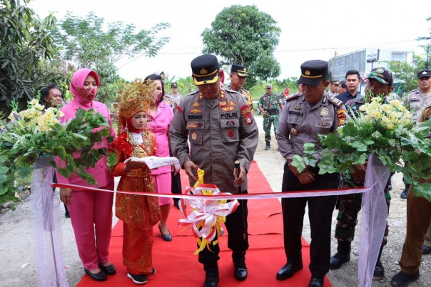 Kapolres Inhil resmikan Mushala Polsek Keritang 