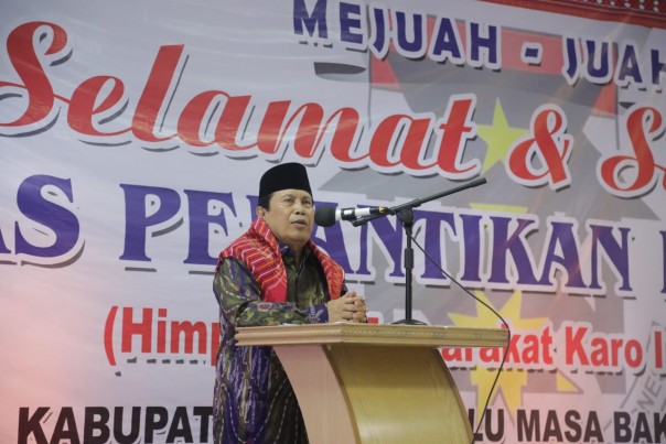 Bupati Rohul Sukiman saat beri kata sambutan