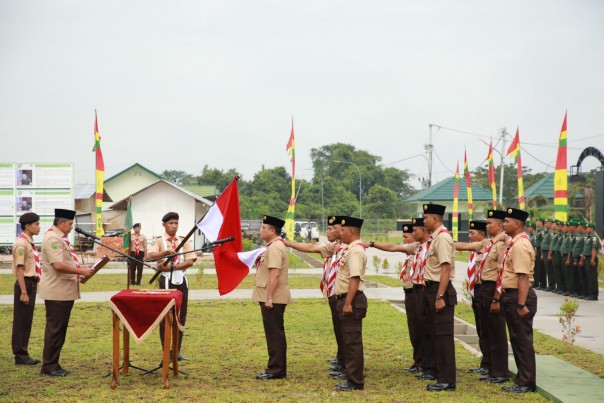 Pengukuhan Saka Wira Kartika Kodim 0322 Siak 