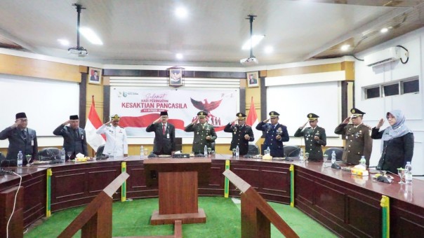 Peringatan Hari Kesaktian Pancasila bersama Forkopimda secara Virtual