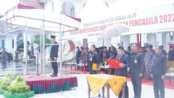 Upacara hari kesaktian Pancasila di Rokan Hilir