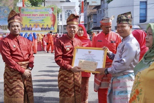 Saat peringatan HUT Kabupaten Rokan Hilir ke-23