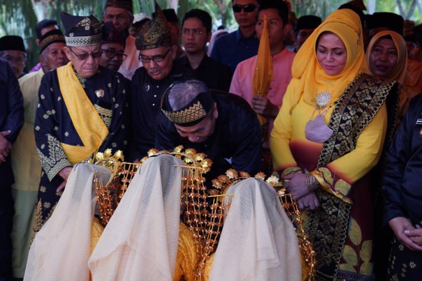 Gubri Syamsuar di Kenduri Adat Perayaan Hari Jadi Kecamatan Siak Kecil 