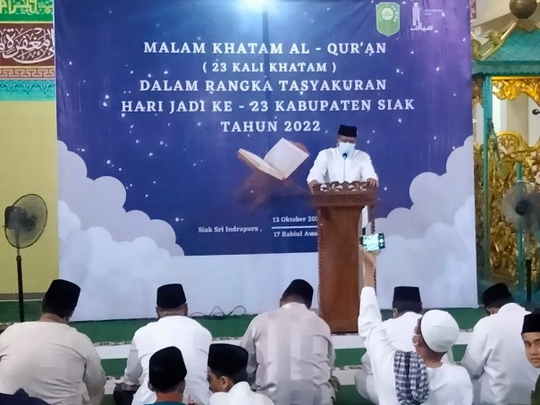 Malam Khatam Al Qur'an di HUT Siak ke-23