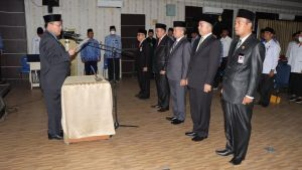 Saat pelantikan Kakanwil Kemenag beberapa daerah di Riau